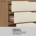 Comoda 04 Gavetas Corrediças Telescopicas Atria Amendola Touch Off White Demartez
