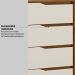 Comoda 04 Gavetas Corrediças Telescopicas Atria Amendola Touch Off White Demartez