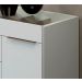 Comoda Porta Joia Tampo Vidro 5 Gavetas Corrediças Telescopicas Lume Branco Demartez
