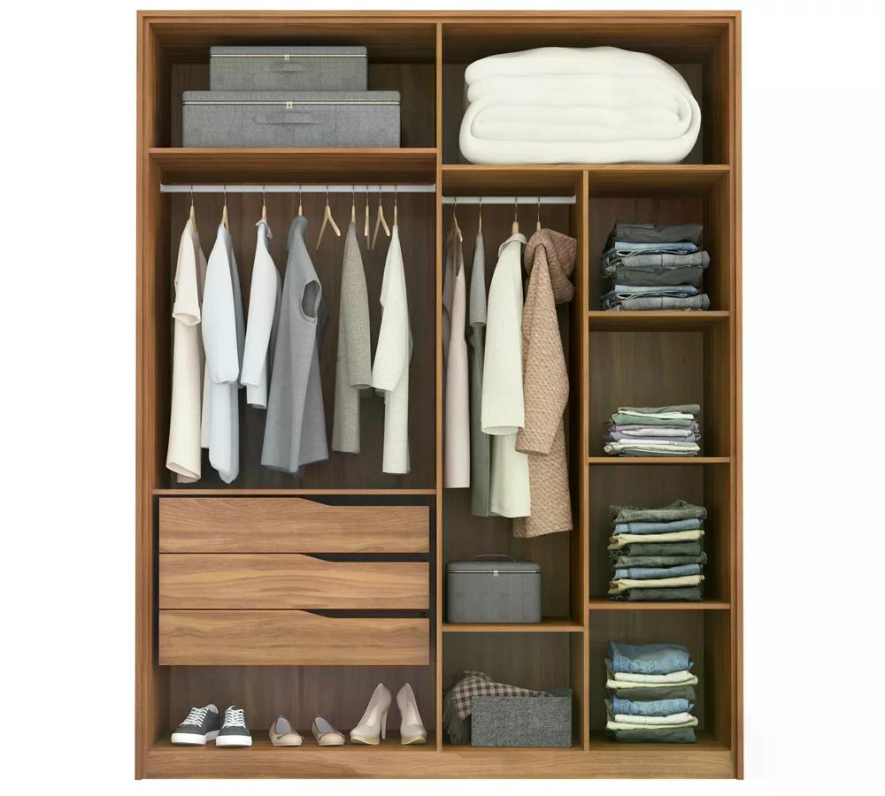 Conjunto Guarda Roupa Atore E Comoda Atria Amendola Demartez