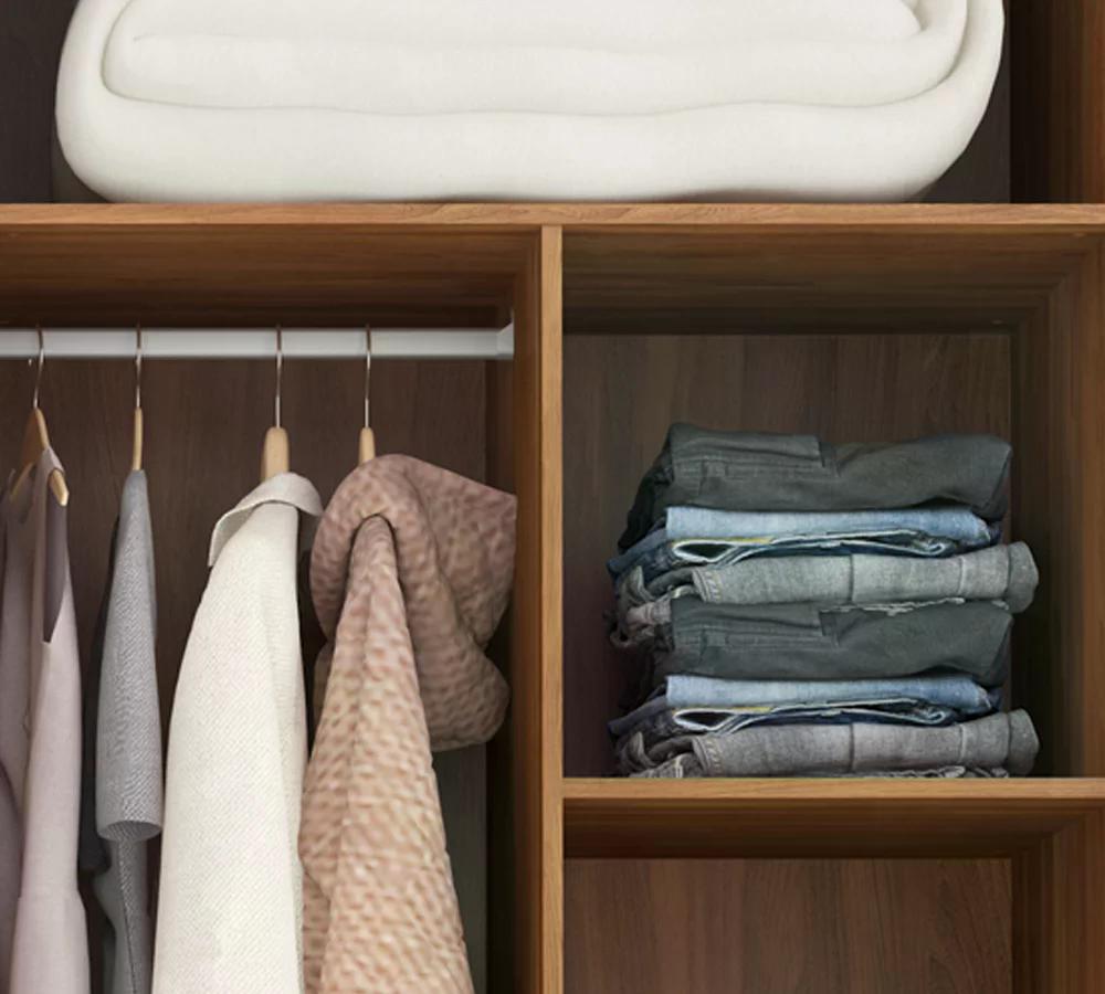 Conjunto Guarda Roupa Atore E Comoda Atria Amendola Demartez