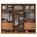 Conjunto Guarda Roupa Atrice E Comoda Atria Amendola Demartez