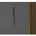 Guarda Roupa Casal 4 Portas Atore Amendola Grafito Demartez