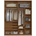 Guarda Roupa Casal 4 Portas Atore Nogueira Touch Demartez