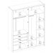 Guarda Roupa Casal 4 Portas Atore Nogueira Touch Demartez