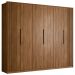 Guarda Roupa Casal 6 PT 6 GAV D66210K Nogueira Touch Demartez