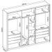 Guarda Roupa Casal 6 PT 6 GAV D66210K Nogueira Touch Demartez