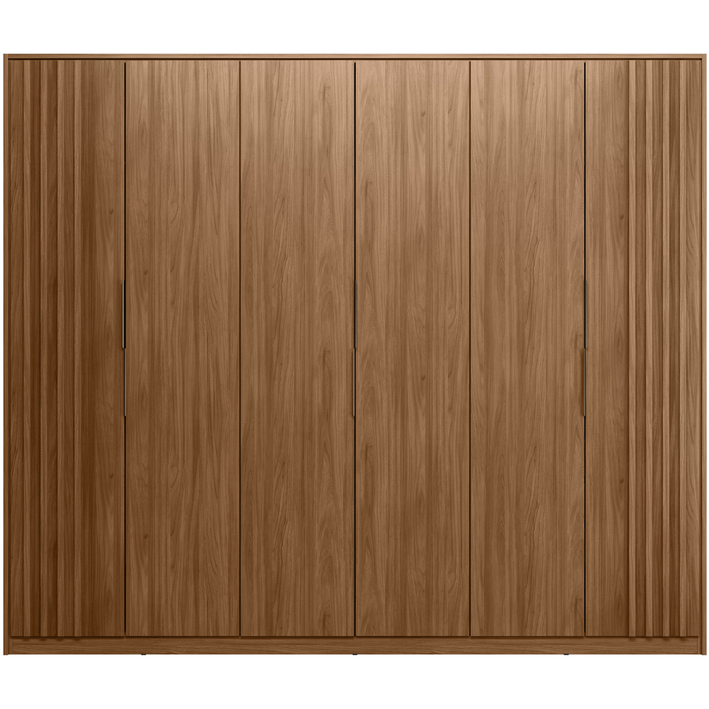 Guarda Roupa Casal 6 PT 6 GAV D66210K Nogueira Touch Demartez