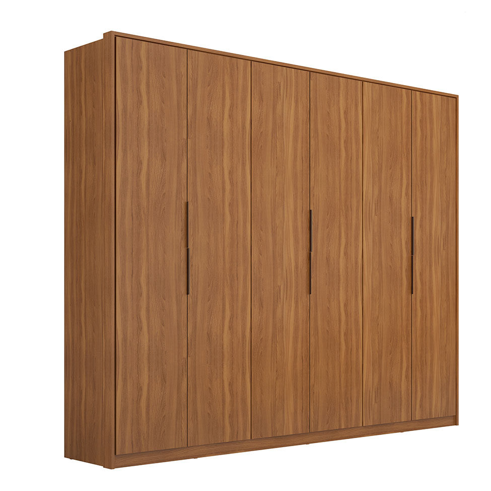 Guarda-Roupa Casal Atrice 6 Portas 6 Gavetas Amêndola