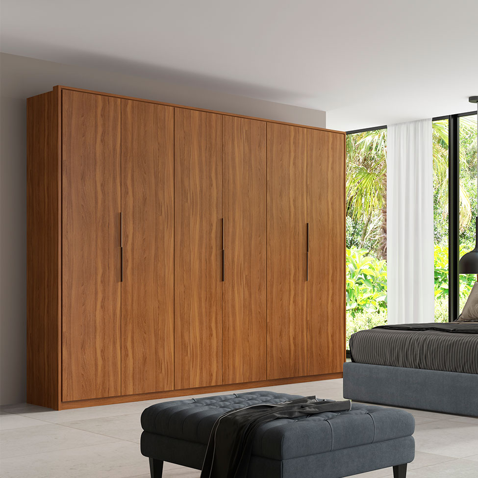 Guarda-Roupa Casal Atrice 6 Portas 6 Gavetas Amêndola