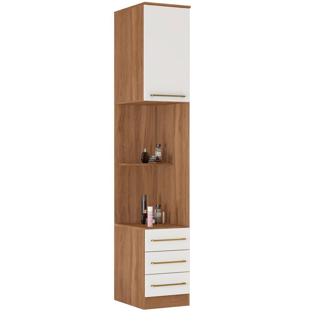 Guarda Roupa Mesa De Cabeceira 71180K Amendola Branco Demartez