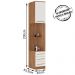 Guarda Roupa Mesa De Cabeceira 71180K Amendola Branco Demartez