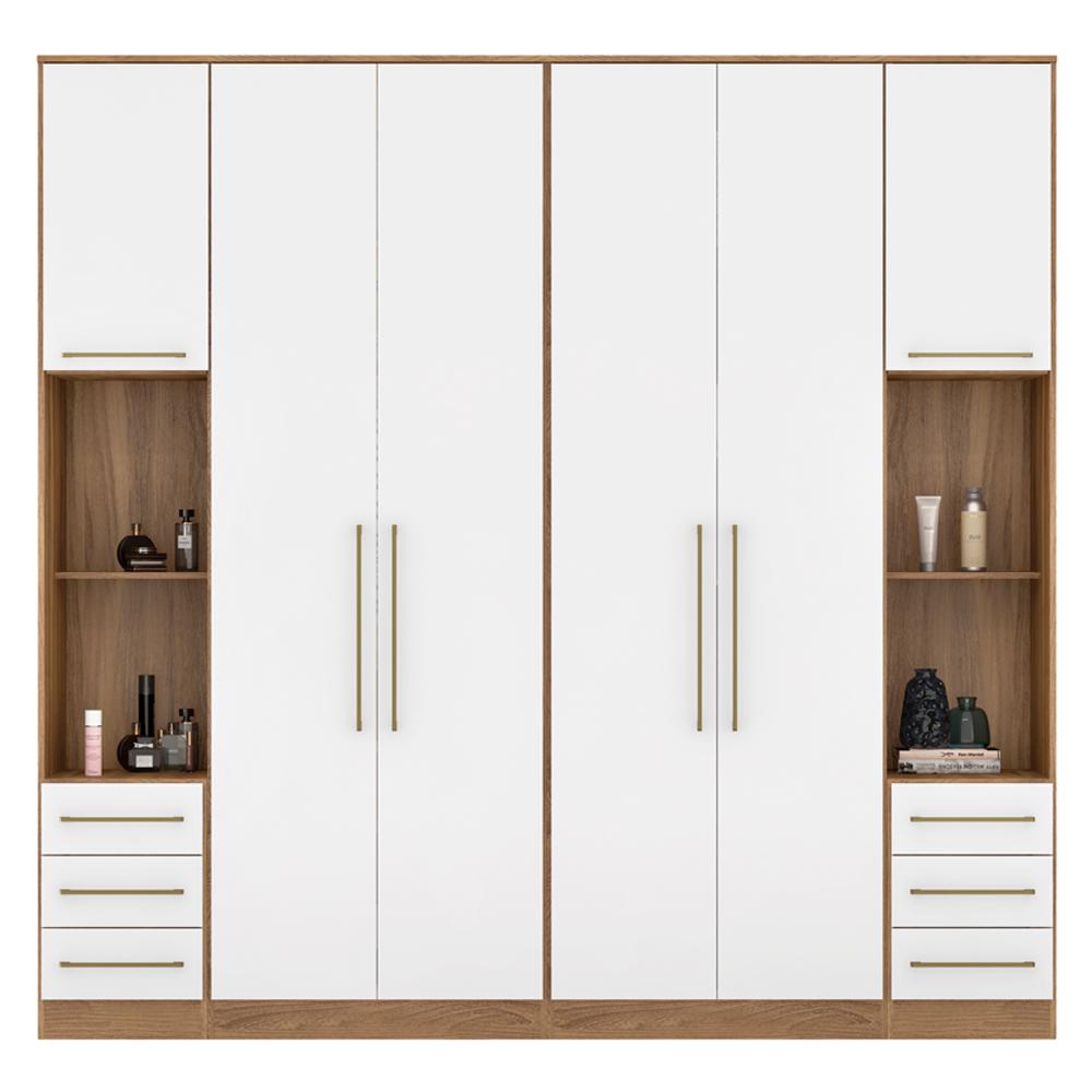 Guarda Roupa Modulado 4 Peças Composição 4 Amendola Branco Demartez