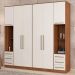 Guarda Roupa Modulado 4 Peças Composição 4 Amendola Branco Demartez