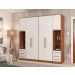 Guarda Roupa Modulado 4 Peças Composição 4 Amendola Branco Demartez