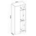 Guarda Roupa Modulado Irlanda Canto Reto Amêndola/Branco - Demartêz