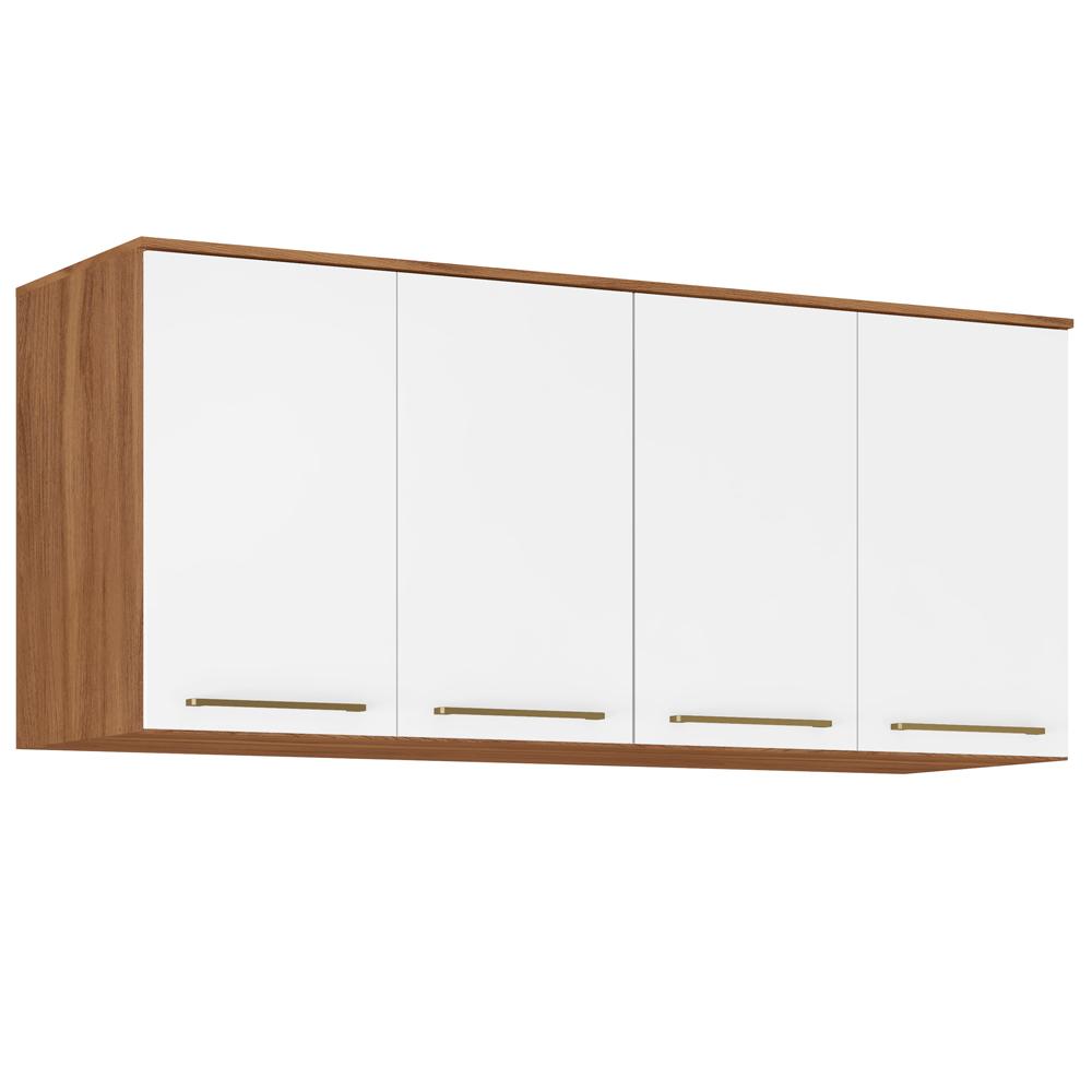 Guarda Roupa Ponte Casal 4 Portas 71190K Amendola Branco Demartez