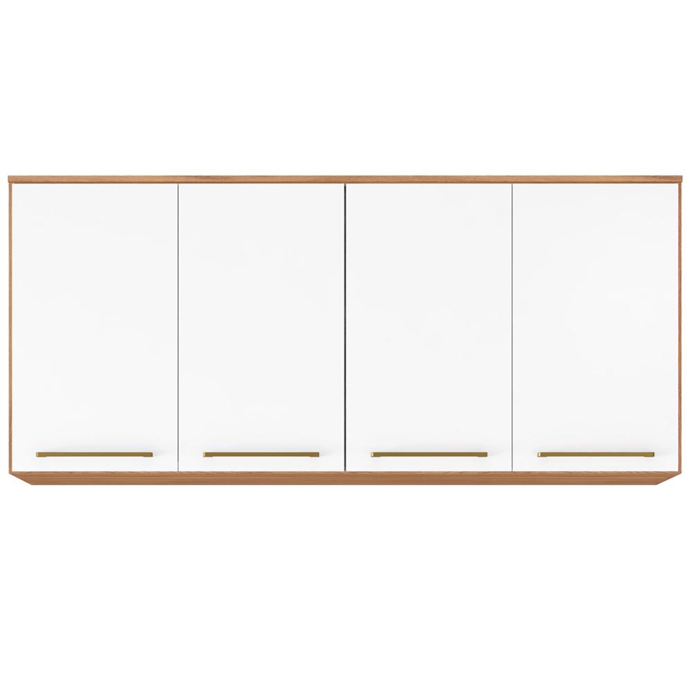 Guarda Roupa Ponte Casal 4 Portas 71190K Amendola Branco Demartez