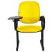 01 Cadeira Escolar para Auditório com Prancheta Linha Dallas Auditório Amarelo