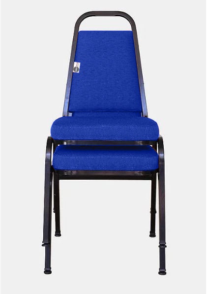 02 Cadeiras Empilhável para Hotelaria Linha Hotel Jersey Azul