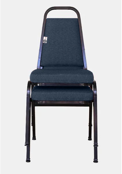 02 Cadeiras Empilhável para Hotelaria Linha Hotel Jersey Azul