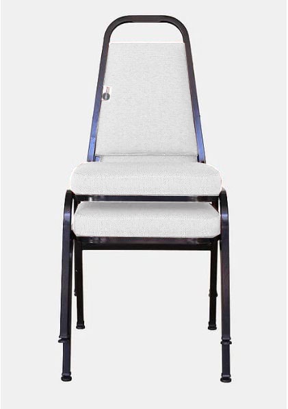 02 Cadeiras Empilhável para Hotelaria Linha Hotel Jersey Branco