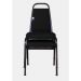 02 Cadeiras Empilhável para Hotelaria Linha Hotel Jersey Preto