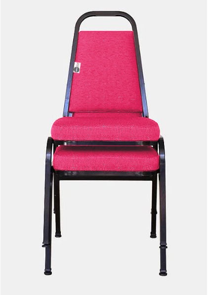 02 Cadeiras Empilhável para Hotelaria Linha Hotel Jersey Rosa