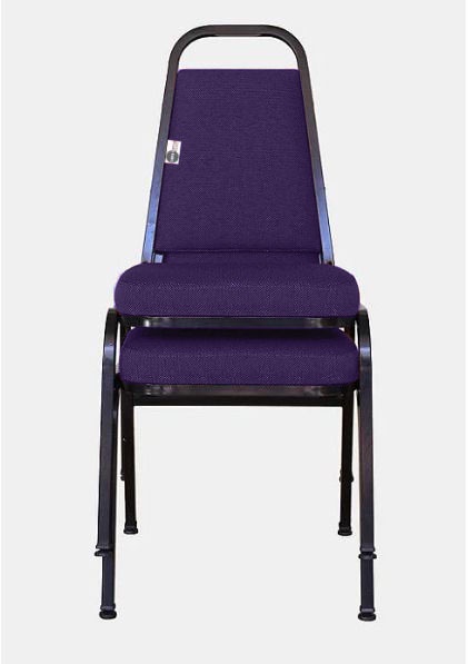 02 Cadeiras Empilhável para Hotelaria Linha Hotel Jersey Roxo
