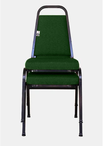 02 Cadeiras Empilhável para Hotelaria Linha Hotel Jersey Verde