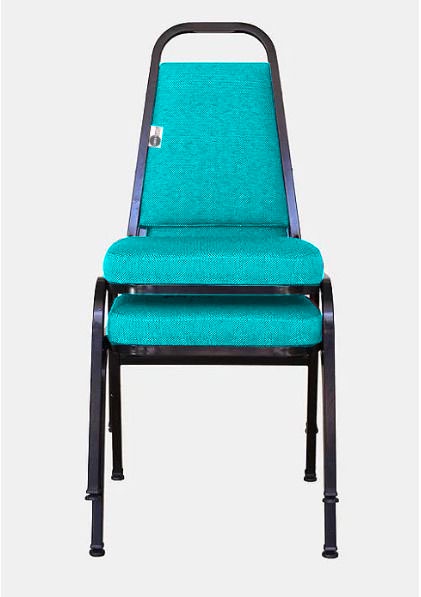 02 Cadeiras Empilhável para Hotelaria Linha Hotel Jersey Verde