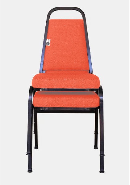 02 Cadeiras Empilhável para Hotelaria Linha Hotel Jersey Vermelho