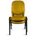 02 Cadeiras Empilhável para Igrejas Evangélicas Linha Holy Amarelo