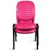 02 Cadeiras Empilhável para Igrejas Evangélicas Linha Holy Rosa