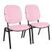 02 Cadeiras Empilhável para Igrejas Evangélicas Linha Holy Rosa