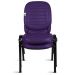 02 Cadeiras Empilhável para Igrejas Evangélicas Linha Holy Roxo