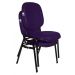 02 Cadeiras Empilhável para Igrejas Evangélicas Linha Holy Roxo