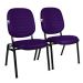 02 Cadeiras Empilhável para Igrejas Evangélicas Linha Holy Roxo