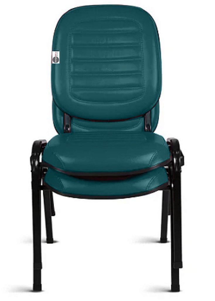 02 Cadeiras Empilhável para Igrejas Evangélicas Linha Holy Verde