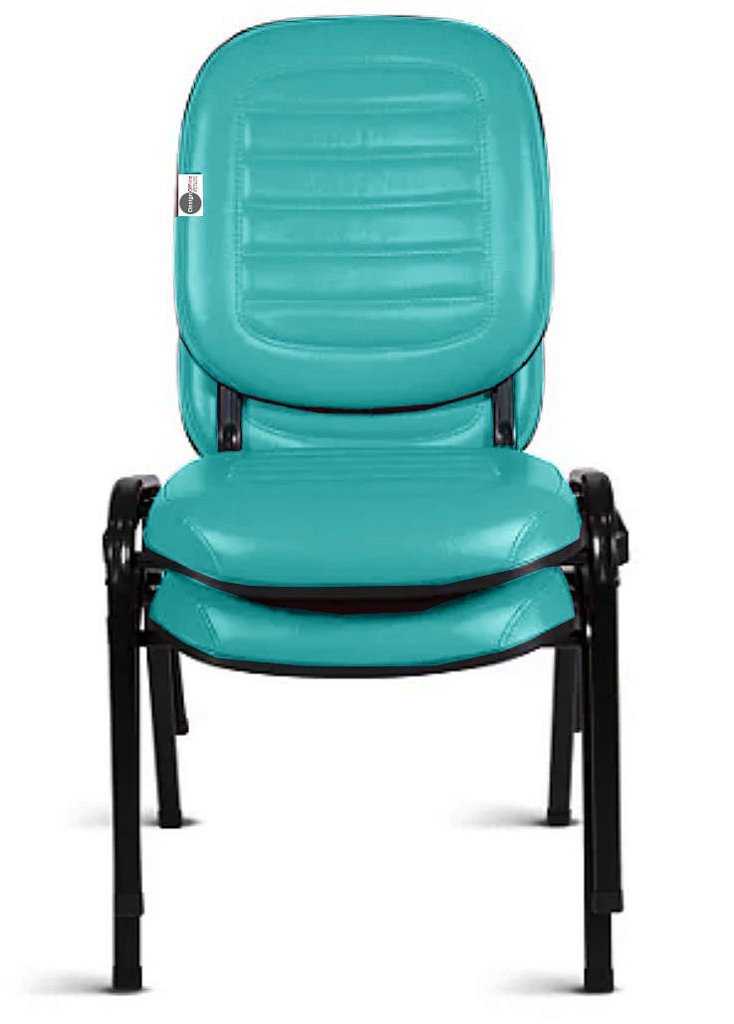 02 Cadeiras Empilhável para Igrejas Evangélicas Linha Holy Verde