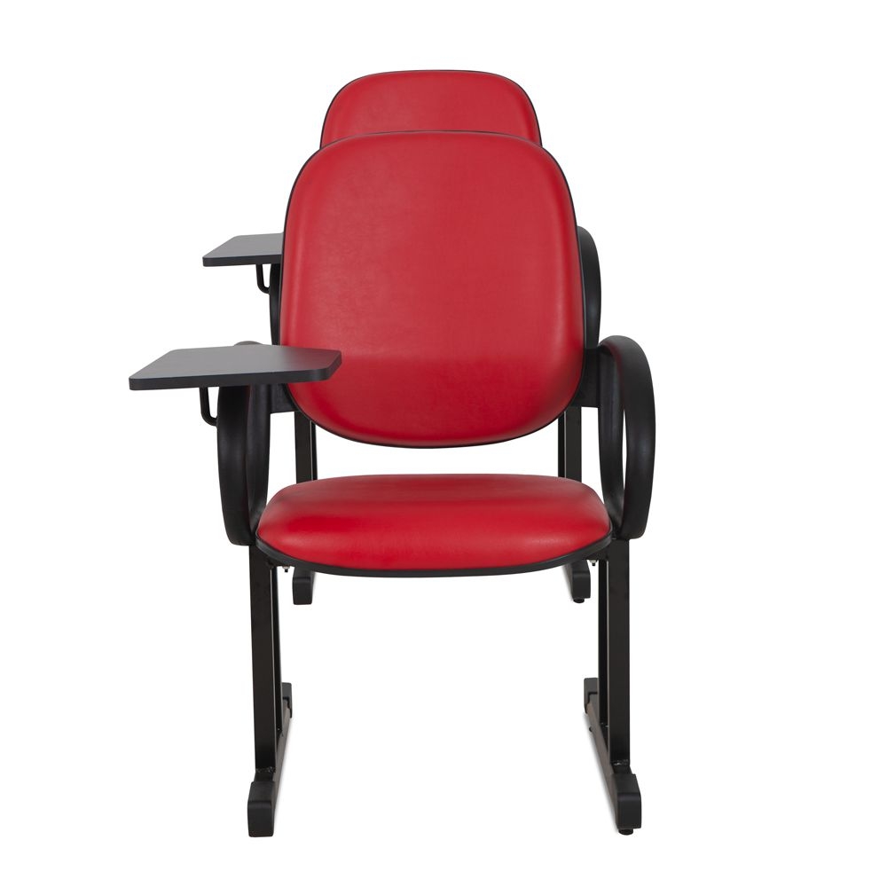02 Cadeiras para Audítório Escolas e Faculdades Vermelho