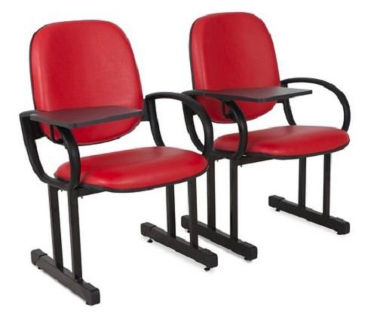 02 Poltronas Para Auditório Linha Auditório Vermelho