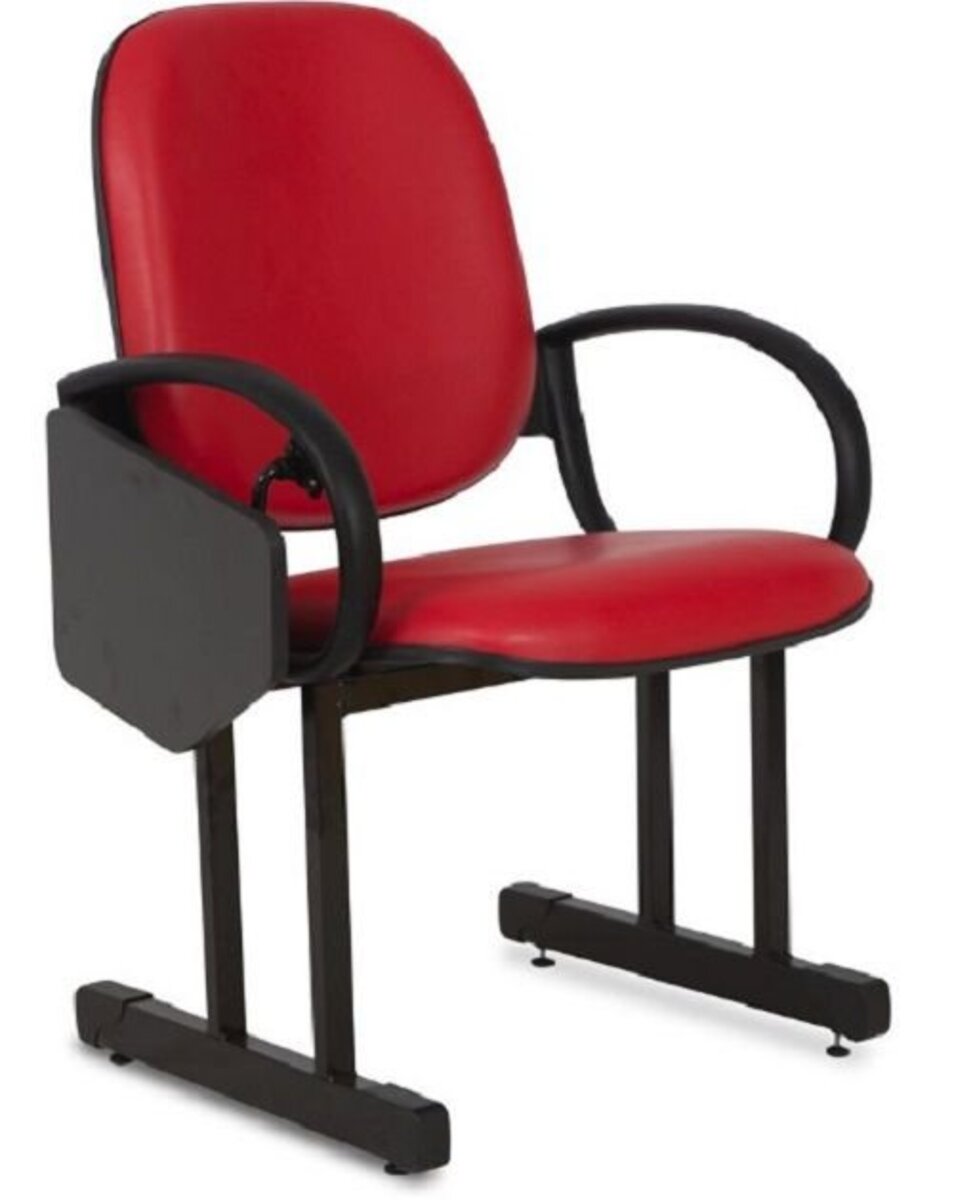 02 Poltronas Para Auditório Linha Auditório Vermelho