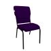 03 Cadeiras Empilhável para Igrejas Evangélicas Linha Church Roxo