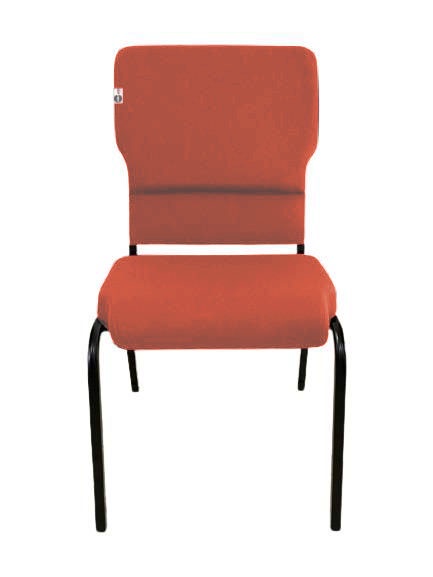 03 Cadeiras Empilhável para Igrejas Evangélicas Linha Church Vermelho