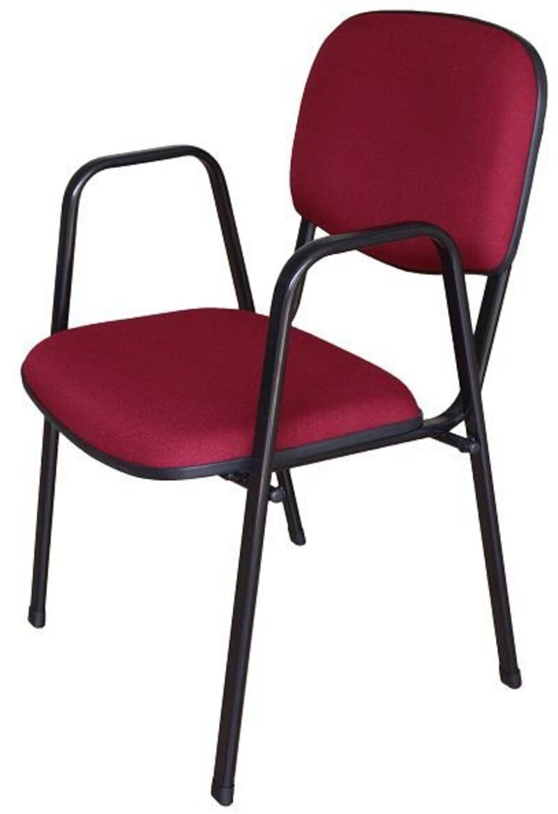 03 Cadeiras Para Auditórios Linha Hotel Auditório Vermelho