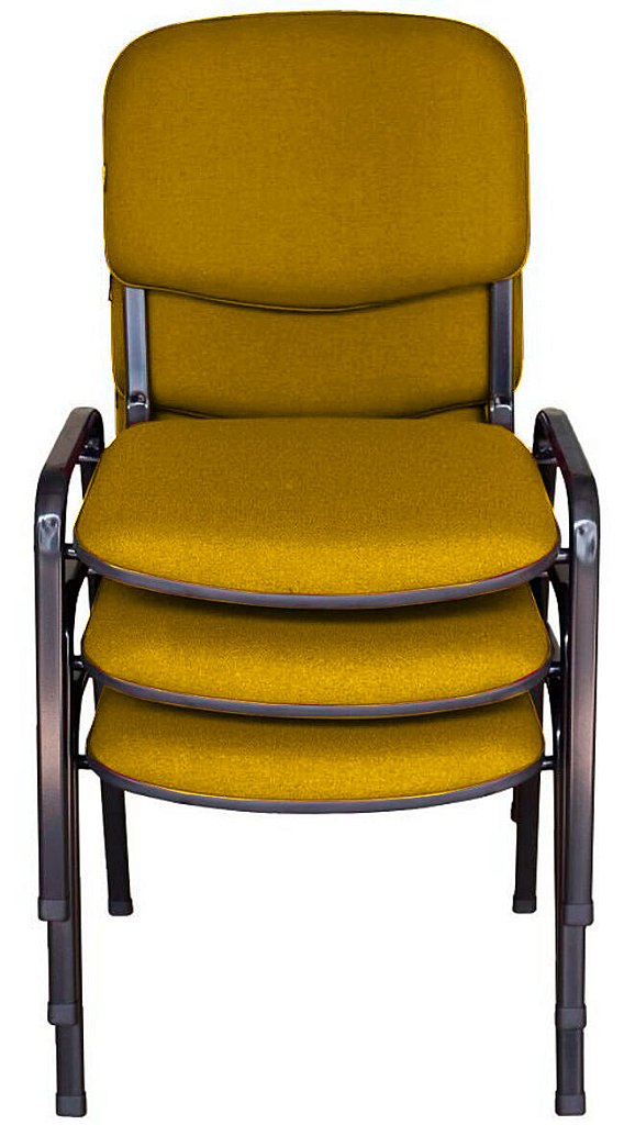 03 Cadeiras para Auditórios Linha Hotel Auditório Amarelo