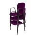 03 Cadeiras para Auditórios Linha Hotel Auditório Roxo