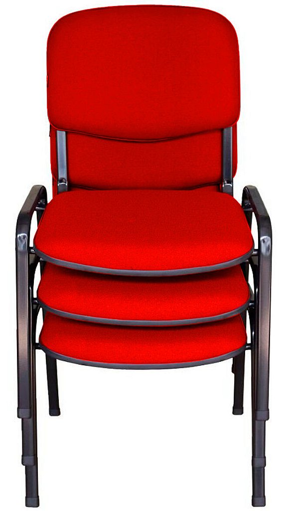 03 Cadeiras para Auditórios Linha Hotel Auditório Vermelho