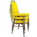 03 Cadeiras para Hotel e Auditório Linha Hotel Amarelo
